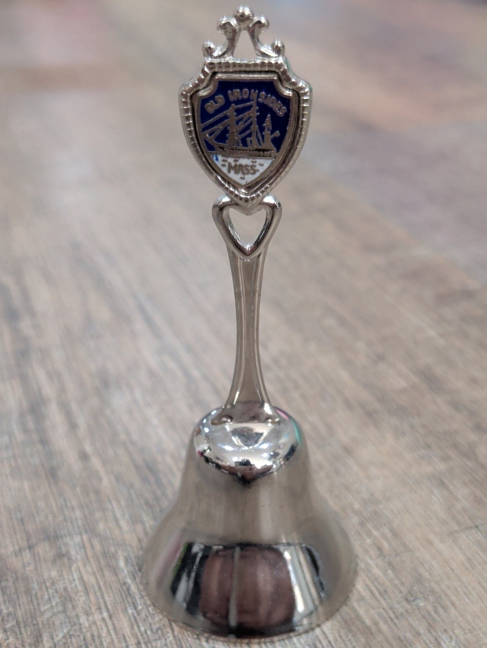 Silver Finish Decorative Collectible Bell Old Ironside Massachusetts